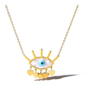 Necklace Evil Eye Heart Tears Pendant